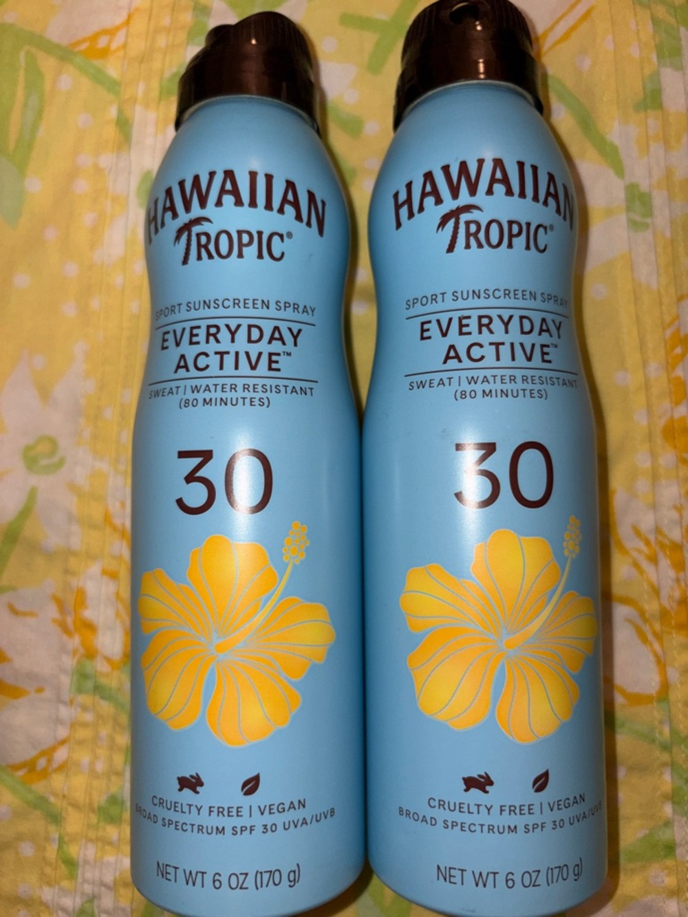 🌴2 Hawaiian Tropic Everyday Active Sport Spectrum Sunscreen Spray, SPF 30